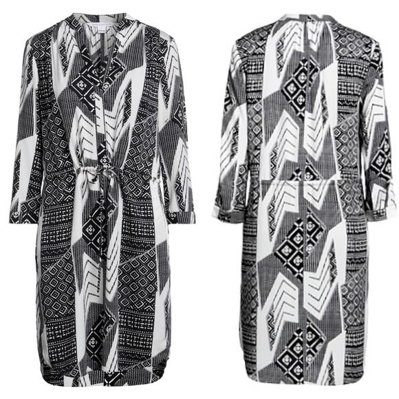 Diana von Furstenberg x Revolve Freya Silk Stretch Shirt Dress Size 2 FLAWED - Picture 10 of 14